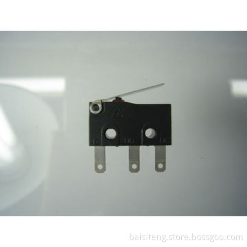 Water-resistant Micro Switch, Rating of 125, 5/250V AC, 3A, 120gf